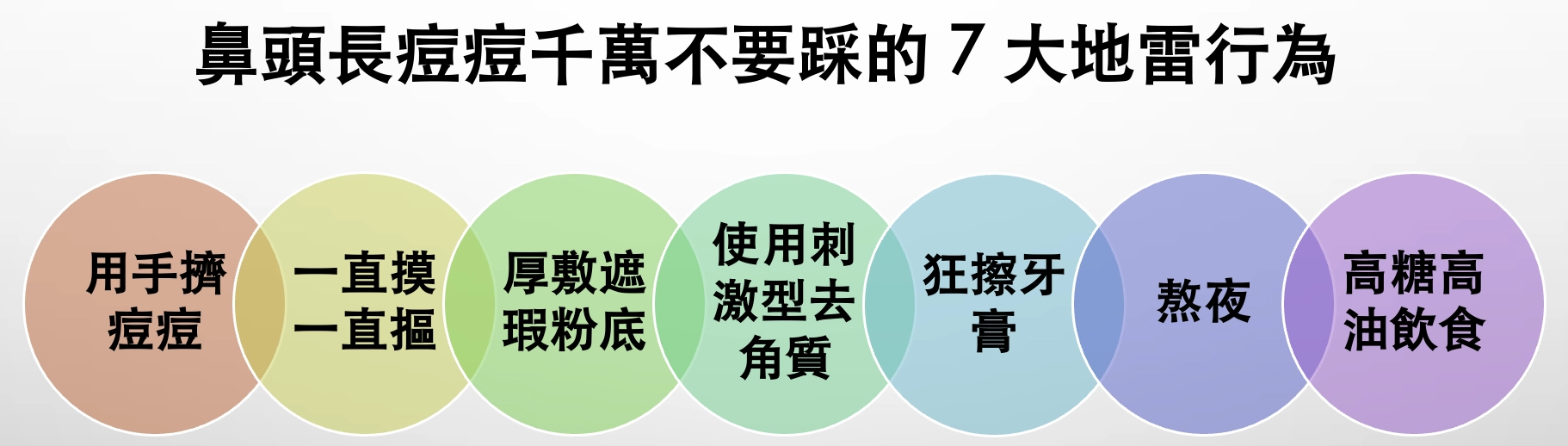 鼻頭長痘痘千萬不要踩的 7 大地雷行為