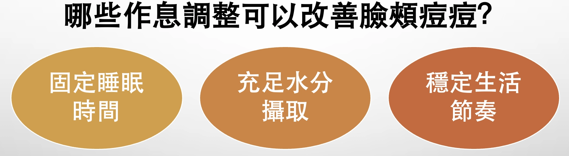 哪些作息調整可以改善臉頰痘痘？