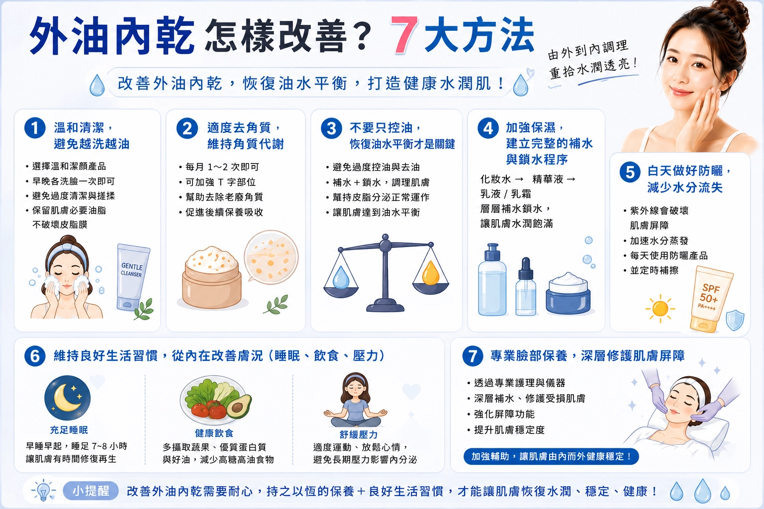 外油內乾怎樣改善？ 7 大方法